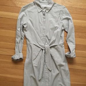 Calvin Klein Pinstriped Dress